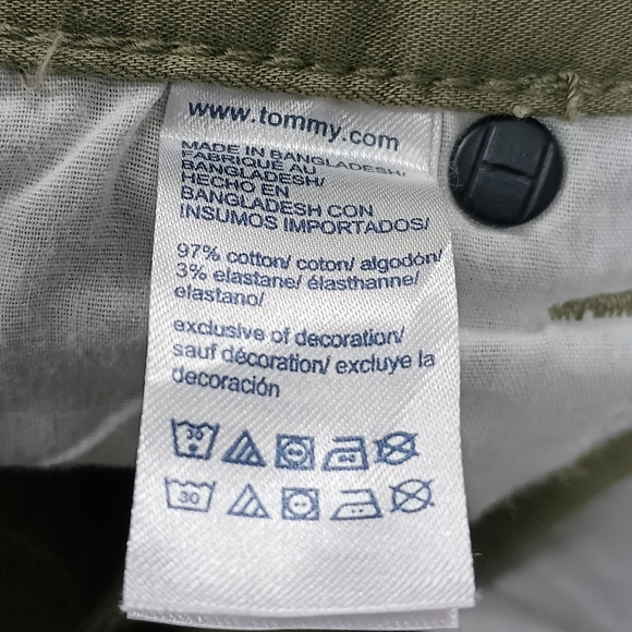 Tommy Hilfiger Men's "Th Flex" Green Jean Pants Size 38 Brand New With Tags - Picture 8 of 15